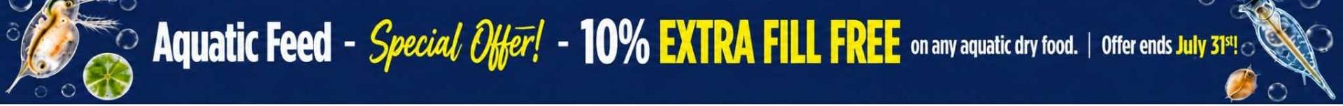10% free fish food